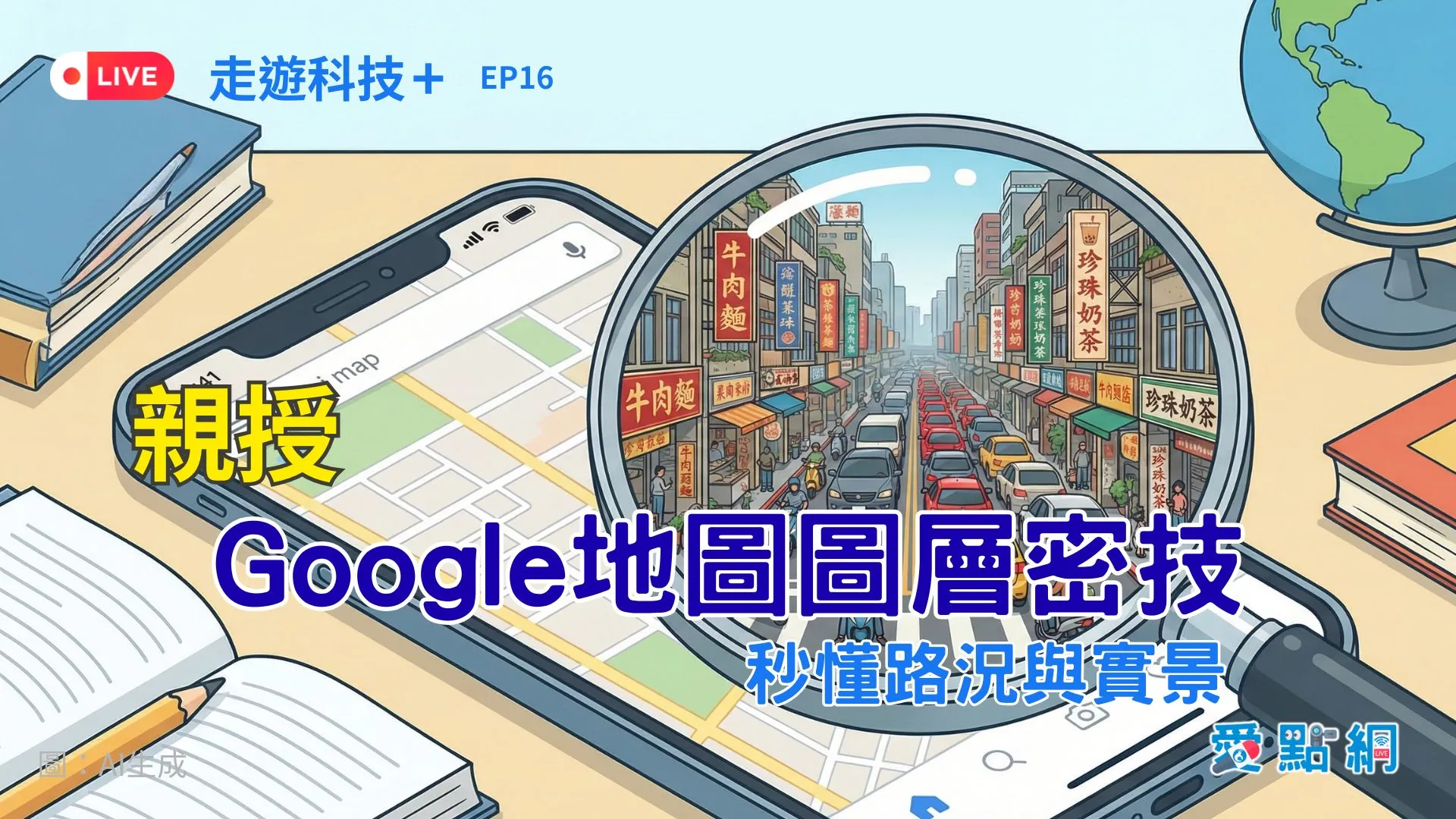 走遊科技+ Ep16｜親授 Google 地圖圖層密技，秒懂路況與實景