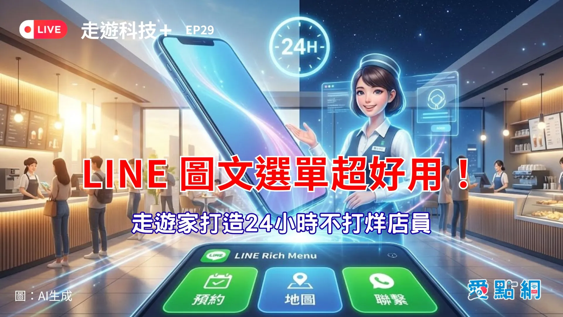 走遊科技+ Ep29｜LINE 圖文選單超好用！走遊家打造 24 小時不打烊店員